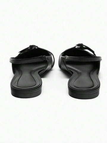 2024 Summer New Korean Fashion Pointed Toe Closed Toe One-Strap Backless