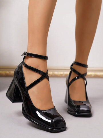 2025 Latest Style French Thick Heel Women's High Heel Pumps