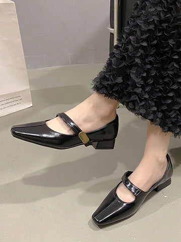 New Retro Elegant Women High Heel Pumps, French-Style Mary Janes Shoes