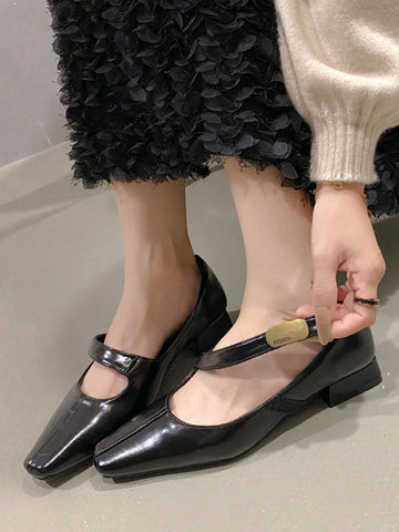 New Retro Elegant Women High Heel Pumps, French-Style Mary Janes Shoes