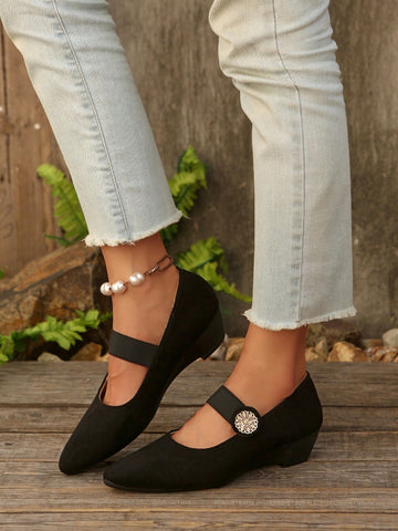 2025 Spring Fashion Comfortable Suede Pointed Toe High Heels For Women