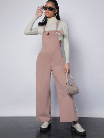 29th Street Pocket Front Wide Leg Overalls Without Tee
