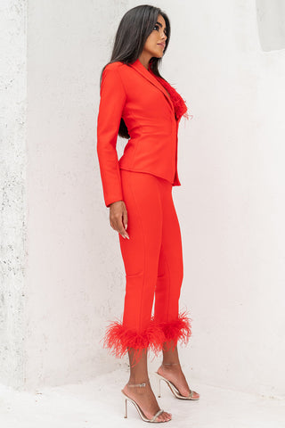 Diana Red Fashion Suit