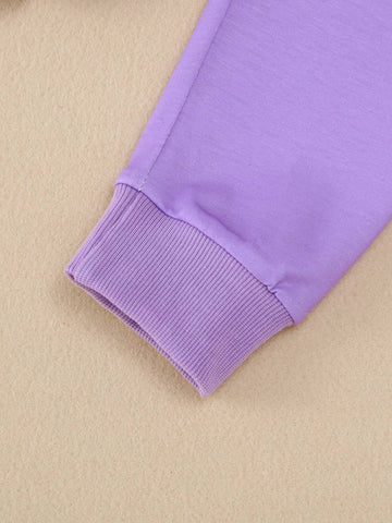 2pcs/Set Girls Casual Floral Print Long Sleeve Top And Matching Floral Allover Print Leggings, Autumn/Winter