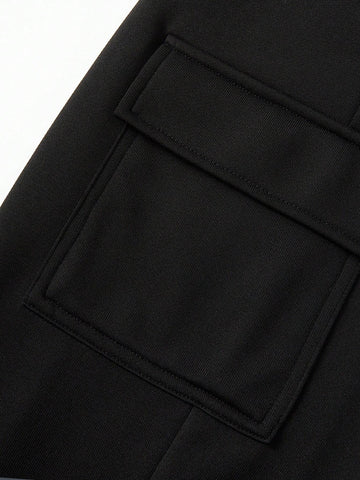 2pcs/Set Women Solid Color Minimalist Hoodie And Pants Set, Daily Wear