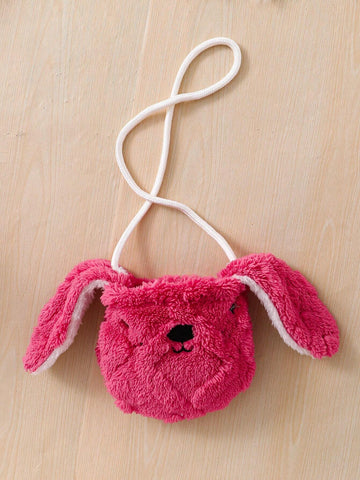 2pcs/Set Young Girl's & Young Girl's Textured Fleece Hooded Dress With Satchel Bag, Casual Everyday Wear