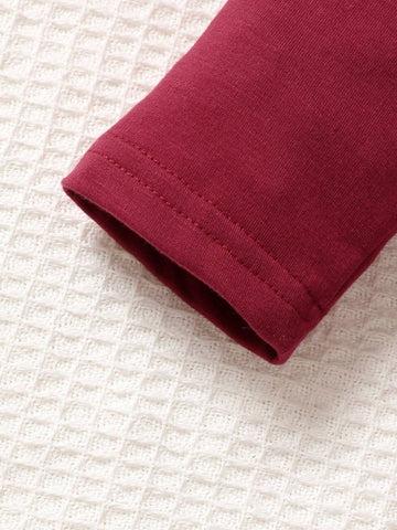 2pcs Girl's Heart Print Crew Neck Long Sleeve Top And Pants Casual Outfit, Spring Autumn