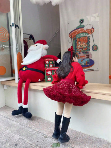 2pcs Girls Tutu Skirt, Full Mesh Wide Waist Ballet Princess Puff Skirt