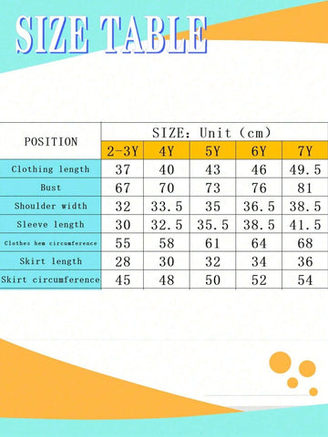2pcs Young Girl Casual Letter Print Crew Neck Sweatshirt And Pleated Skirt Set, Spring/Fall