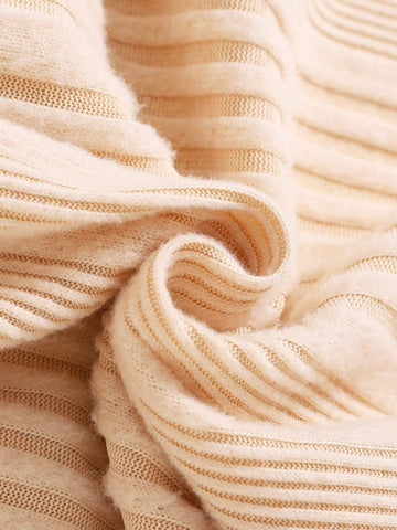 2pcs Young Girl Set: New Autumn Winter Knitted Casual Stylish Dress, Embroidered Smile Daisy Design, High-Quality Textured Material, Suitable For Autumn/Winter