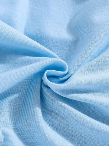 2pcs Young Girls' Casual Cute Multicolor Rainbow Splice Vest Dress, Spring/Summer