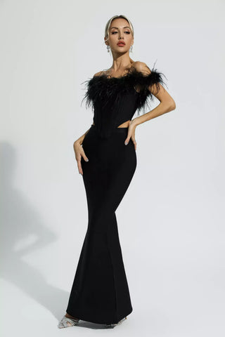 Malaysia Black Feather Bandage Set