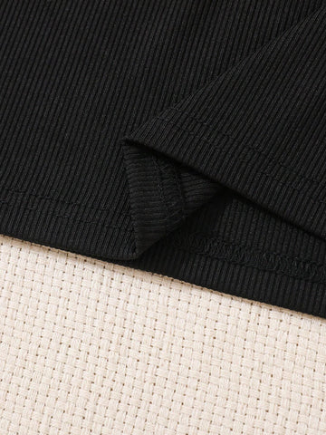 3pcs/Set Girls" Fashionable Casual Hollow Out Tank Tops For Summer Holiday