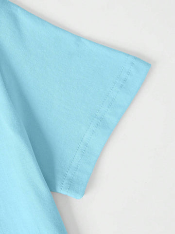 3pcs/Set Summer Toddler Clothes Cute Cat Loose Casual Round Neck Tops Combo Outfit