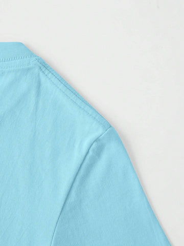 3pcs/Set Summer Toddler Clothes Cute Cat Loose Casual Round Neck Tops Combo Outfit