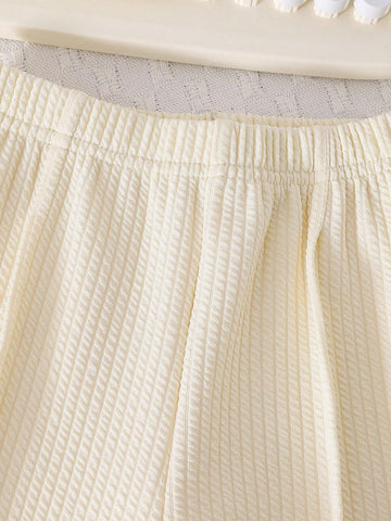 3pcs/Set Young Girl Fashion Casual Long Sleeve Top + Floral Print Camisole + Matching Pants Outfit