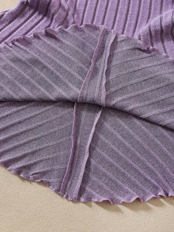 3pcs/Set Young Girls Casual Everyday Ribbed Solid Color Dress, Autumn