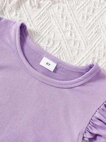 3pcs Girls Colorful Cap Sleeve Dress Sets