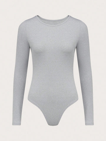 3pcs/set Women's Solid Color Bodysuit