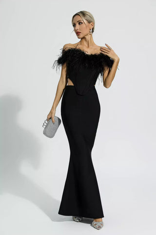 Malaysia Black Feather Bandage Set