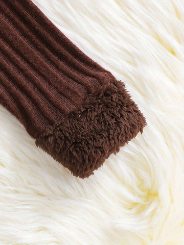 4-7 Years Girls Solid Color Collared Long Sleeve Dress + Crossbody Bag, Autumn Winter