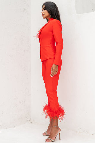 Diana Red Fashion Suit
