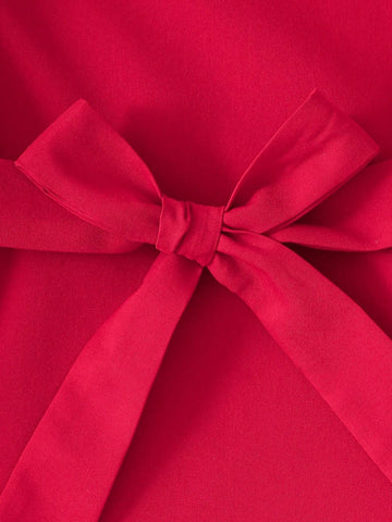 4pcs Girls Halloween Costume Set: Lace Trim Dress, Devil Headband, Trident, Belt