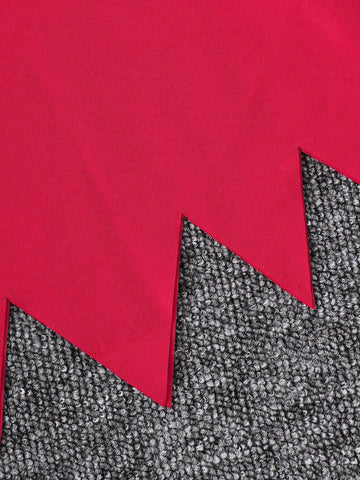 4pcs Girls Halloween Costume Set: Lace Trim Dress, Devil Headband, Trident, Belt