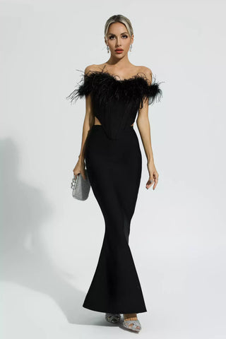 Malaysia Black Feather Bandage Set