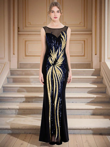 ANGEL FASHIONS 1pc Graphic Print Mesh Dress