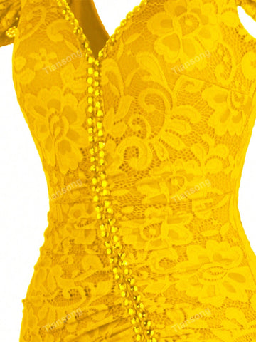 ANGEL FASHIONS Women's Long Spaghetti Strap Boat Neck Beaded Pleated Split Formal Dress