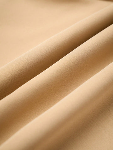 Aalyst Elegant Commuter Fashion Pleated Front Open-Front Shorts For Women