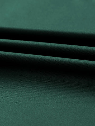 Acelitt Contrast Lace Cut Out Back High Low Hem Bridesmaid Dress