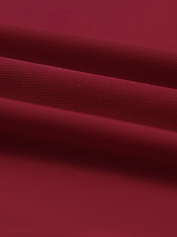 Acelitt Contrast Lace Cut Out Back High Low Hem Bridesmaid Dress