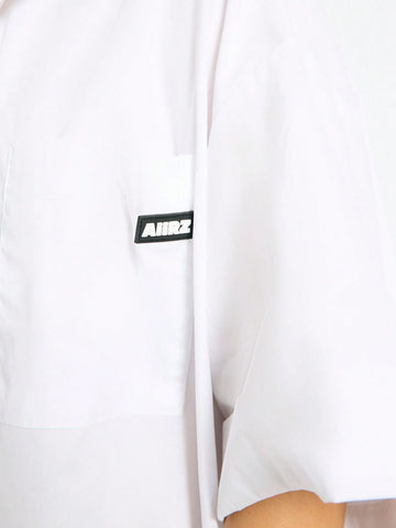 Front Button Short Sleeve Simple Blouse, Casual For Everyday Wear