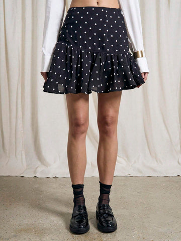 AiiRZ Sheer Volume Peplem Skirt