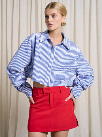 AiiRZ Tailored Mini Skort With Side Split