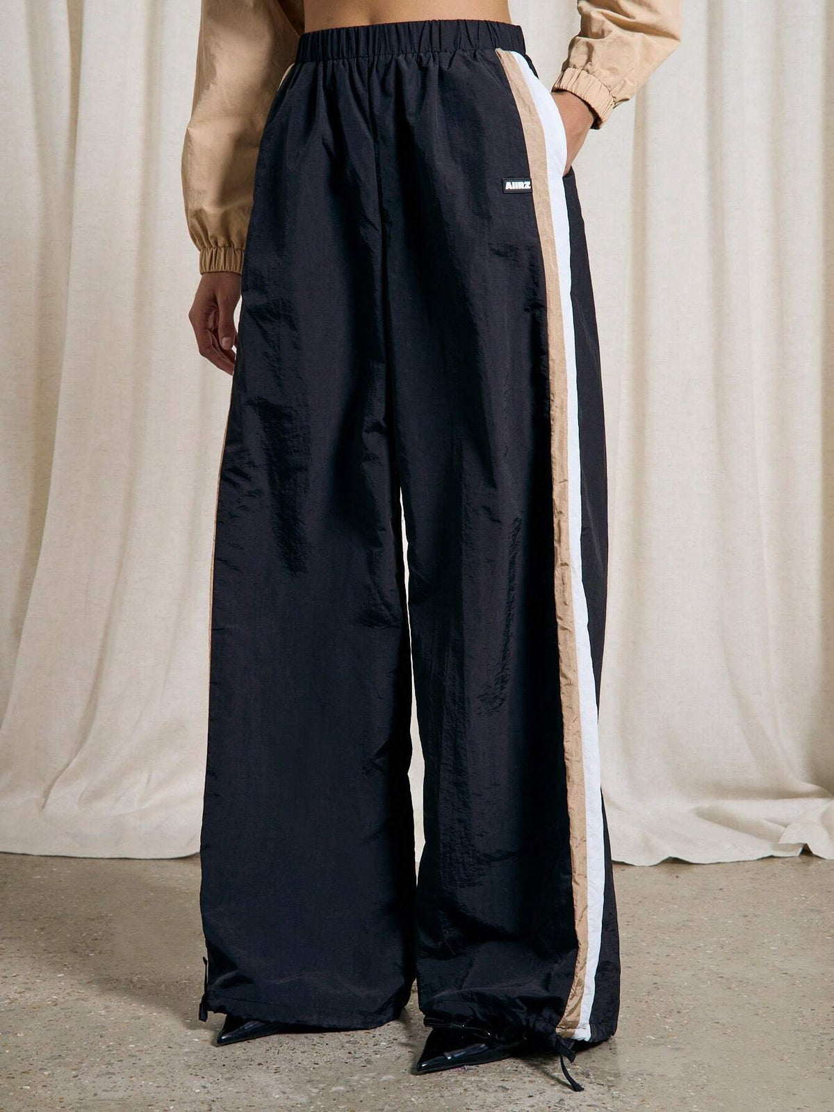 AiiRZ Track Side Stripe Parachute Pant