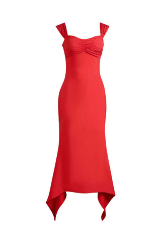 Alayah Red Bandage Maxi Dress