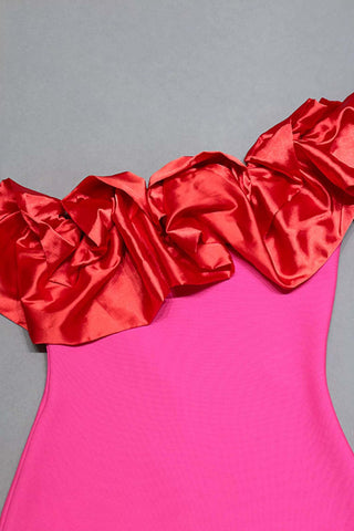 Alexis Rose Red Ruffle Mini Dress