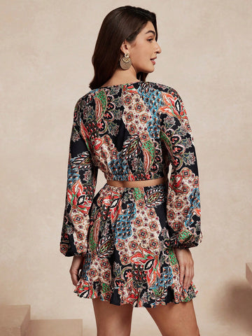 Almamuse Elegant Design Hollow Waist Short Dress For Women