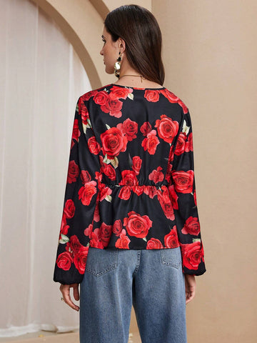 Almamuse Women Elegant Print Top, Casual & Fashion Everyday Wear