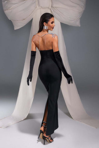 Amanda Diamante Bandage Maxi Dress