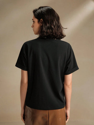 New Summer Handmade Twist Short Sleeve T-Shirt