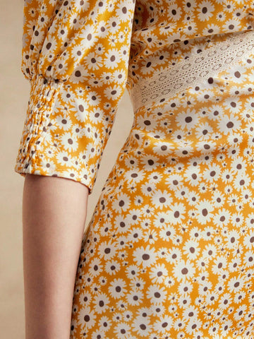 Anewsta Lace Floral Tea Party Maxi Dress For Women, Vacation Style