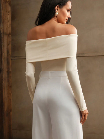 Anewsta Premium Sexy Open Shoulder Knotted Romper