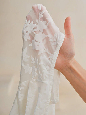 Anewsta Unique Rose Floral Print Elastic Bodysuit