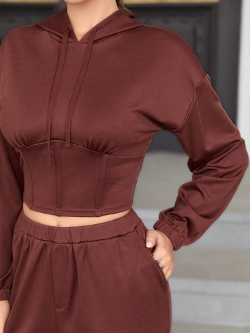 Anewsta Women'S Solid Color 2-Piece Set