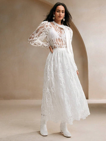 Anewsta Women White A-Line Flared Skirt