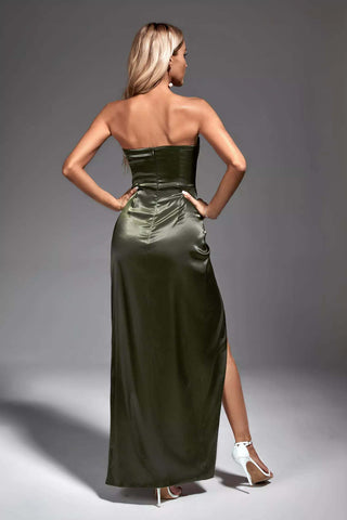 Annalise Dark Green Maxi Dress